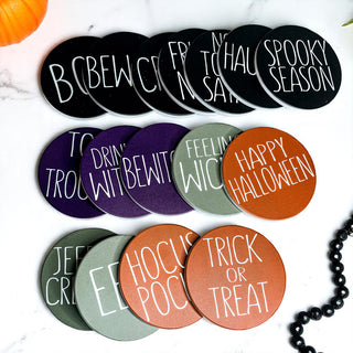 Wholesale Halloween coaster collection
Cork-backed ceramic Halloween coasters with display stand option
Mixed color Halloween coaster set arrangement
halloween set up
Halloween Bar Decor
Halloween Coffee Bar
Purple Green Halloween
Purple Orange Halloween