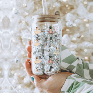 Pastel holiday drinkware - Nutcracker ballet inspired Christmas tumbler
Nutcracker soldiers and ballerinas tumbler - pastel Christmas kitchen gift