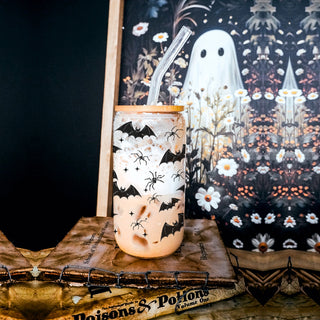 gothic drink collection
bat themed glass set
spooky coffee station
halloween gift tumbler