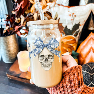 gothic elegance drinking glass
luxury spooky season tumbler
chinoiserie halloween collection