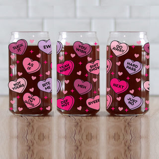 Wholesale Valentine’s Day glass cup for love-themed drinks.
Galentine’s Day glass tumbler for bestie celebrations.
Single women’s Valentine’s Day glass cup gift bulk