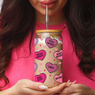 Wholesale 20oz glass tumblers for Valentine’s Day drinks and gifts.
20oz glass cups with trendy designs for every occasion in bulk.