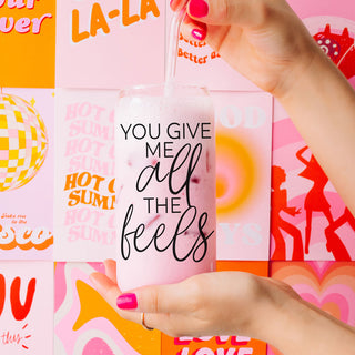 Wholesale Valentine’s Day gift for him, You Give Me All the Feels 20oz glass cup.
Wholesale funny Valentine’s gift for him, 20oz glass cup, You Give Me All the Feels.