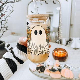 Cottage aesthetic halloween tumbler
Spooky botanical drinkware
Cottagecore ghost decor
Botanical halloween aesthetic