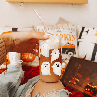 spooky season home items
ghost themed kitchen decor
halloween entertaining set
fall home collection glass