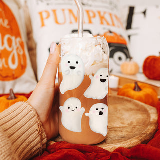 halloween party favor glass
fall hostess gift tumbler
ghost themed thank you gift
halloween welcome present