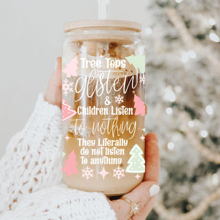 Resale Funny wine glass for christmas