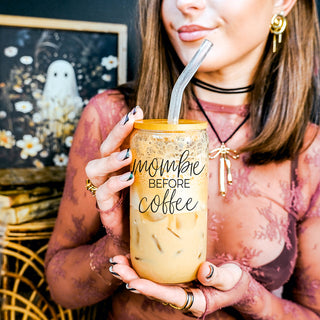 morning survival mom glass tumbler
busy mom essential drinking glass
mom life coffee station tumbler
parent caffeine necessity glass set