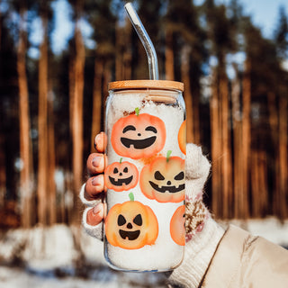 Sustainable halloween drinkware
Cute office fall tumbler
Teacher halloween gift cup
Fall smoothie glass container