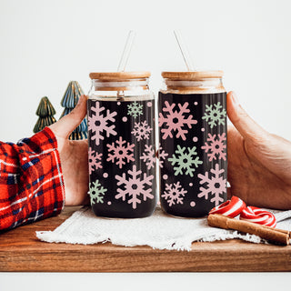 Pastel Snowflakes 17oz