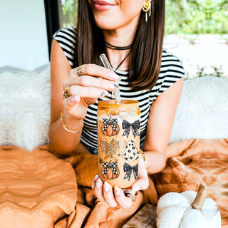 gothic home decor glass
luxury fall season tumbler
halloween style drink set
bow pattern coffee glass
spooky elegant tumbler
halloween fashion gift