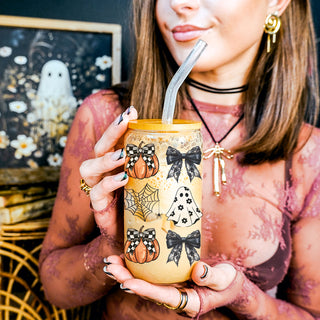 premium fall collection
artisan halloween tumbler
luxury pumpkin glass set
boutique halloween drink