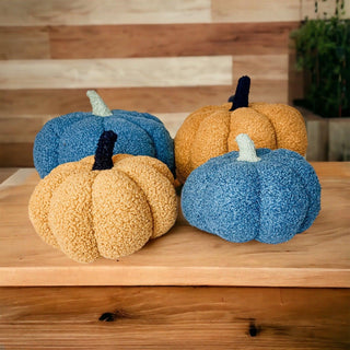 Pumpkin Blush Pillow, Blue Pumpkin Pillow, Gold PUmpkin Pillow