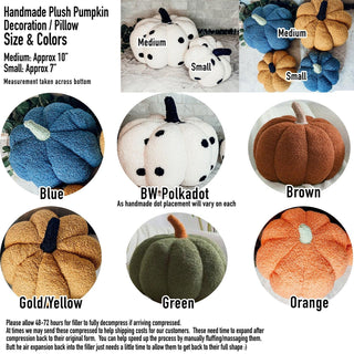 Pumpkin Shaped Pillow, Hello Pumpkin Pillow