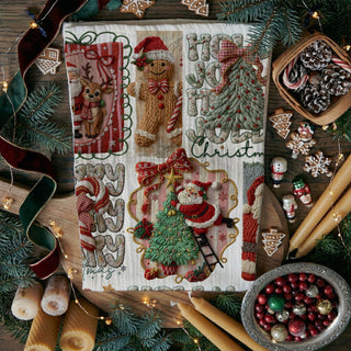 Wholesale christmas tea towel crochet santa gingerbread design
holiday dish towel crochet patch christmas pattern
decorative christmas towel crochet holiday characters
soft cotton christmas towel crochet festive design
christmas hand towel crochet santa gingerbread pattern