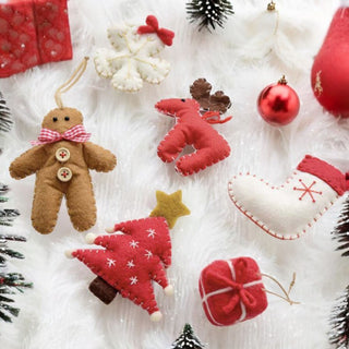 Fabric Christmas ornaments wholesale for kids