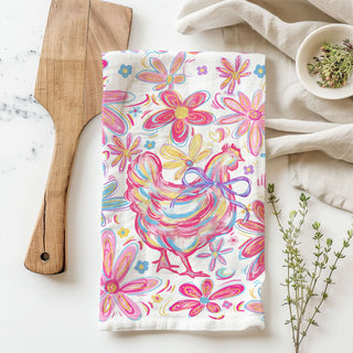 easter boutique farmhouse towel
spring gift towel for retailers
limited edition boho chicken towel
colorful farmhouse decor towel wholesale
easter chicken towel for farmhouse kitchen