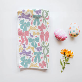 Preppy coastal grandmother bow kitchen towel pastel
Cottagecore aesthetic kitchen towel bow ribbon bunny
Feminine pastel bow kitchen towel Easter spring
Whimsical farmhouse kitchen towel colorful bows