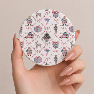 Cute ceramic coaster for Christmas decorating
Festive home accent for holiday season
Christmas bar accessories for holiday cocktails
Holiday entertaining essentials ceramic coaster
grandmillennial Christmas decor
chinoiserie holiday decorations
blue Christmas decor accessories
blue and white Christmas decorations
classic Christmas home decor