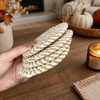 Fall Fabric Coasters 4pk