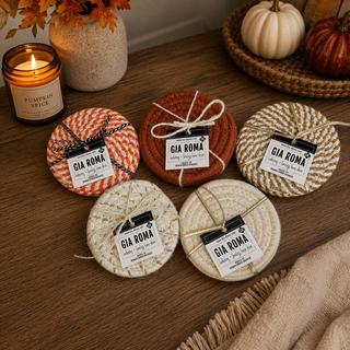 Fall Fabric Coasters 4pk