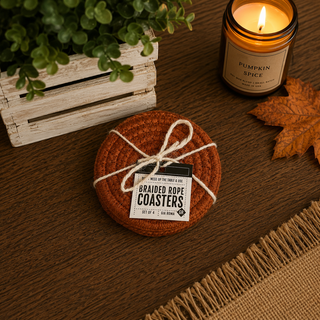 Fall Fabric Coasters 4pk