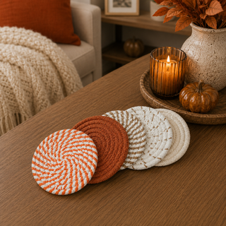 Fall Fabric Coasters 4pk