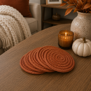 Fall Fabric Coasters 4pk