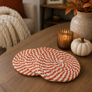 Fall Fabric Coasters 4pk