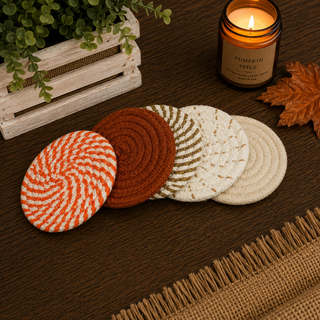 Fall Fabric Coasters 4pk