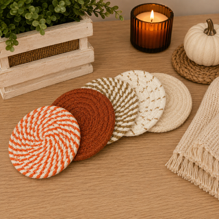 Fall Fabric Coasters 4pk