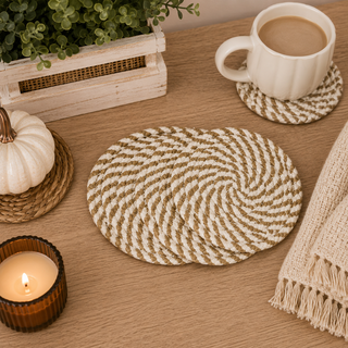 Fall Fabric Coasters 4pk