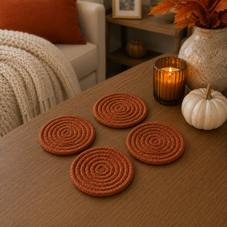 Fall Fabric Coasters 4pk