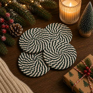 Candy Cane Coasters