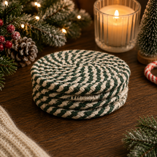 Candy Cane Coasters