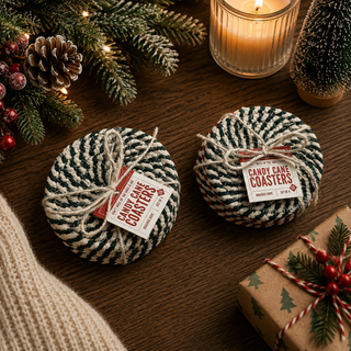 Candy Cane Coasters