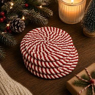Candy Cane Coasters