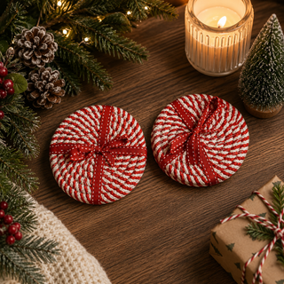 Candy Cane Coasters
