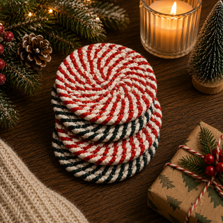 Candy Cane Coasters