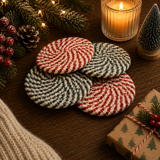 Candy Cane Coasters