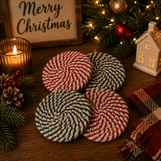 Candy Cane Coasters