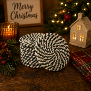Candy Cane Coasters
