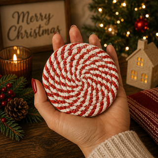 Candy Cane Coasters