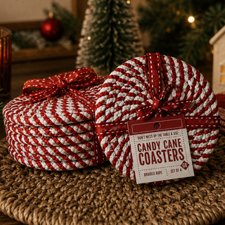 Candy Cane Coasters