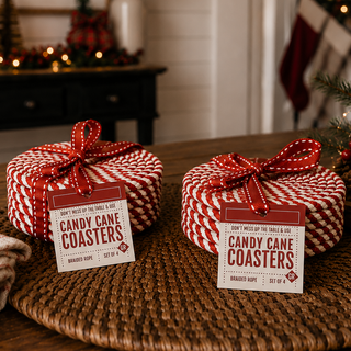 Candy Cane Coasters