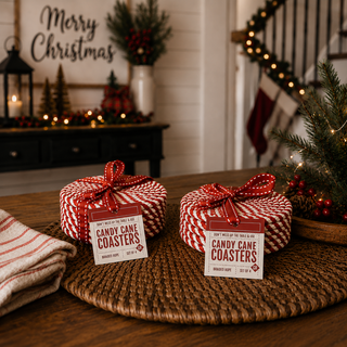 Candy Cane Coasters
