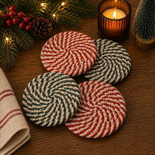 Candy Cane Coasters