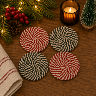 Candy Cane Coasters