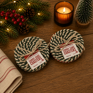 Candy Cane Coasters