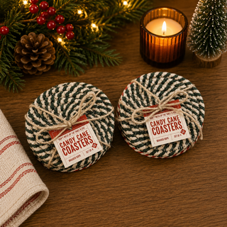 Candy Cane Coasters